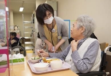 嚥下状態の確認